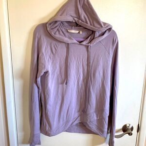 Athleta pinnacle criss cross hoodie- light purple/lilac color- size small